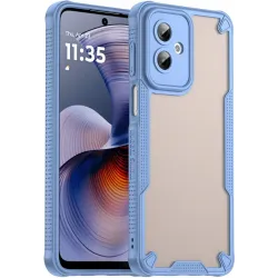Phonesta Shockproof Armor Back Cover Hülle für Motorola Moto G55 - Blau