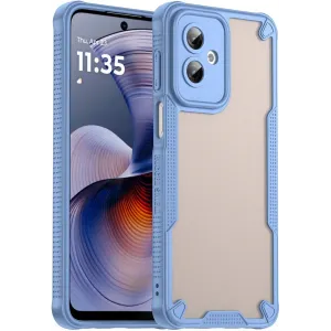Phonesta Shockproof Armor Back Cover Hülle für Motorola Moto G55 - Blau