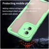 Phonesta Shockproof Armor Back Cover Hülle für Motorola Moto G55 - Grün 4