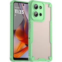 Phonesta Shockproof Armor Back Cover Hülle für Motorola Moto G75 - Grün