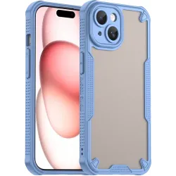 Phonesta Shockproof Armor Back Cover Hülle für Apple iPhone 15 - Blau