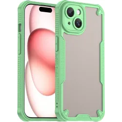 Phonesta Shockproof Armor Back Cover Hülle für Apple iPhone 15 - Grün