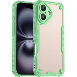 Phonesta Shockproof Armor Back Cover Hülle für Apple iPhone 16 - Grün