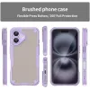 Phonesta Shockproof Armor Back Cover Hülle für Apple iPhone 16 - Lila 2