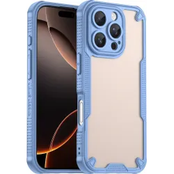 Phonesta Shockproof Armor Back Cover Hülle für Apple iPhone 16 Pro - Blau