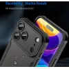 Phonesta Shockproof Armor Back Cover Hülle für Apple iPhone 17 Pro Max - Schwarz 8