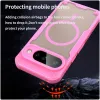 Phonesta Shockproof Armor Back Cover Hülle mit MagSafe für Google Pixel 10 - Rosa 4