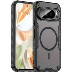 Phonesta Shockproof Armor Back Cover Hülle mit MagSafe für Google Pixel 10 Pro - Schwarz