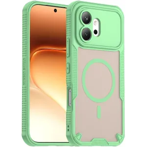 Phonesta Shockproof Armor Back Cover Hülle mit MagSafe für HONOR 600 - Grün