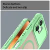 Phonesta Shockproof Armor Back Cover Hülle mit MagSafe für HONOR 600 - Grün 5
