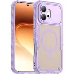 Phonesta Shockproof Armor Back Cover Hülle mit MagSafe für HONOR 600 - Lila