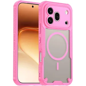 Phonesta Shockproof Armor Back Cover Hülle mit MagSafe für HONOR 600 Pro - Rosa