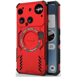 Phonesta Shield Armor Back Cover Hülle mit MagSafe für Nothing Phone (3) - Rot