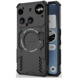 Phonesta Shield Armor Back Cover Hülle mit MagSafe für Nothing Phone (3) - Schwarz