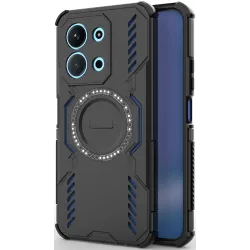Phonesta Shield Armor Back Cover Hülle mit MagSafe für Xiaomi Redmi 15C / Xiaomi Poco C85 - Schwarz