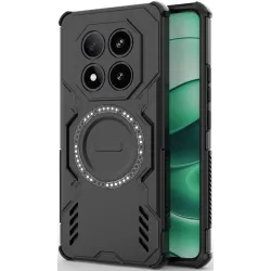 Phonesta Shield Armor Back Cover Hülle mit MagSafe für Xiaomi Redmi Note 14 Pro 5G / Xiaomi Poco X7 - Schwarz
