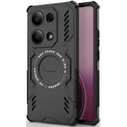Phonesta Shield Armor Back Cover Hülle mit MagSafe für Xiaomi Redmi Note 14S/13 Pro / Xiaomi Poco M6 Pro - Schwarz