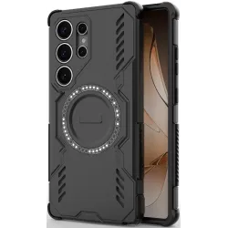 Phonesta Shield Armor Back Cover Hülle mit MagSafe für Samsung Galaxy S25 Ultra - Schwarz