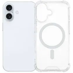Phonesta Shockproof MagSafe Back Cover Hülle für Apple iPhone 16 Plus - Transparent