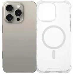 Phonesta Shockproof MagSafe Back Cover Hülle für Apple iPhone 16 Pro - Transparent
