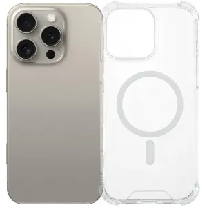 Phonesta Shockproof MagSafe Back Cover Hülle für Apple iPhone 16 Pro Max - Transparent