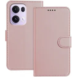 Phonesta Smooth Skin Book Wallet Klapphülle für Oppo Reno13 Pro - Roségold