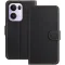 Phonesta Smooth Skin Book Wallet Klapphülle für Oppo Reno13 Pro - Schwarz