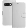 Phonesta Smooth Skin Book Wallet Klapphülle für Google Pixel 9a - Silber