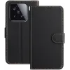 Phonesta Smooth Skin Book Wallet Klapphülle für Xiaomi 15 - Schwarz