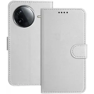 Phonesta Smooth Skin Book Wallet Klapphülle für Xiaomi Poco F7 Pro/F7 Ultra - Silber