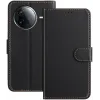 Phonesta Smooth Skin Book Wallet Klapphülle für Xiaomi Poco F7 Pro/F7 Ultra - Schwarz