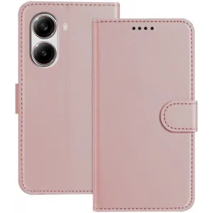 Phonesta Smooth Skin Book Wallet Klapphülle für Xiaomi Poco X7 Pro - Roségold