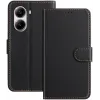 Phonesta Smooth Skin Book Wallet Klapphülle für Xiaomi Poco X7 Pro - Schwarz