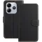 Phonesta Smooth Skin Book Wallet Klapphülle für Xiaomi Redmi Note 14 5G / Xiaomi Poco M7 Pro - Schwarz