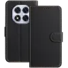 Phonesta Smooth Skin Book Wallet Klapphülle für Xiaomi Redmi Note 14 Pro 5G/14 Pro Plus / Xiaomi Poco X7 - Schwarz