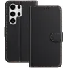 Phonesta Smooth Skin Book Wallet Klapphülle für Samsung Galaxy S25 Ultra - Schwarz