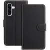 Phonesta Smooth Skin Book Wallet Klapphülle für Samsung Galaxy A36/A56 - Schwarz