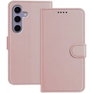 Phonesta Smooth Skin Book Wallet Klapphülle für Samsung Galaxy S24 FE - Roségold