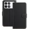 Phonesta Smooth Skin Book Wallet Klapphülle für Xiaomi 14T - Schwarz
