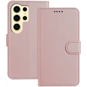 Phonesta Smooth Skin Book Wallet Klapphülle für Samsung Galaxy S24 Ultra - Roségold