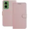 Phonesta Smooth Skin Book Wallet Klapphülle für Motorola Moto G35 - Roségold