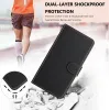 Phonesta Smooth Skin Book Wallet Klapphülle für Motorola Moto G35 - Schwarz 3