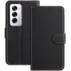 Phonesta Smooth Skin Book Wallet Klapphülle für Oppo Reno12 - Schwarz