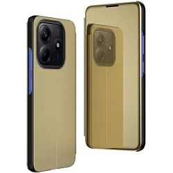 Phonesta Smart Mirror View Book Klapphülle für Xiaomi Redmi Note 14 4G - Gold