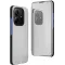 Phonesta Smart Mirror View Book Klapphülle für Xiaomi Redmi Note 14 4G - Silber