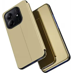 Phonesta Smart Mirror View Book Klapphülle für Xiaomi Redmi Note 14 5G - Gold