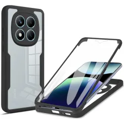 Phonesta Slim Protect 360 Vollschutzhülle Displayschutzfolie für Xiaomi Redmi Note 14 Pro 4G - Schwarz