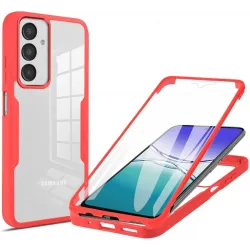 Phonesta Slim Protect 360 Vollschutzhülle Displayschutzfolie für Samsung Galaxy A16 - Rot