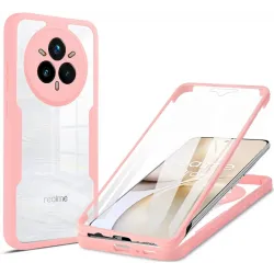 Phonesta Slim Protect 360 Vollschutzhülle Displayschutzfolie für Realme 14 Pro Plus - Rosa