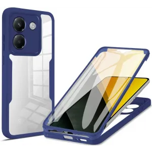 Phonesta Slim Protect 360 Vollschutzhülle Displayschutzfolie für Xiaomi Poco M7 Pro - Blau
